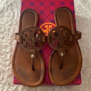 Tory Burch Miller Medallion Leather Sandals